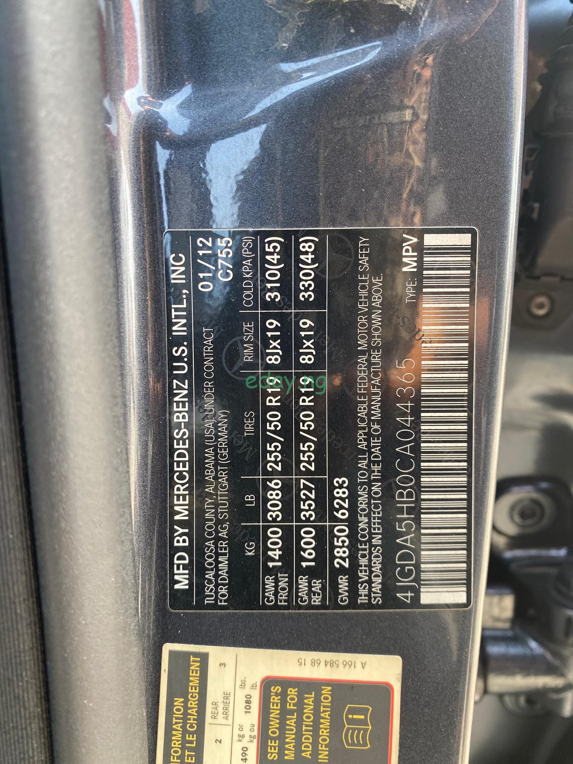 2012 Mercedes Benz ML350 4matic (Foreign used)-already in Lagos - Image 10