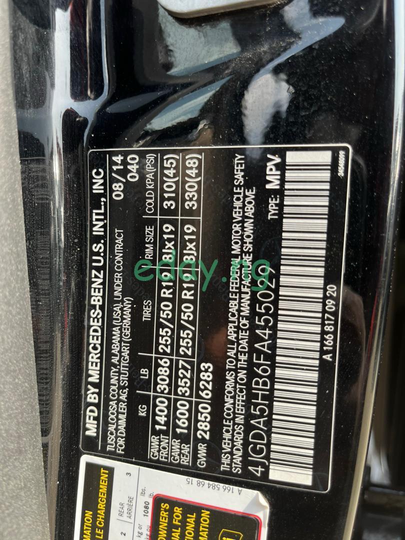 2015 Mercedes Benz ML350 (Foreign used) -Car in Lagos - Image 10