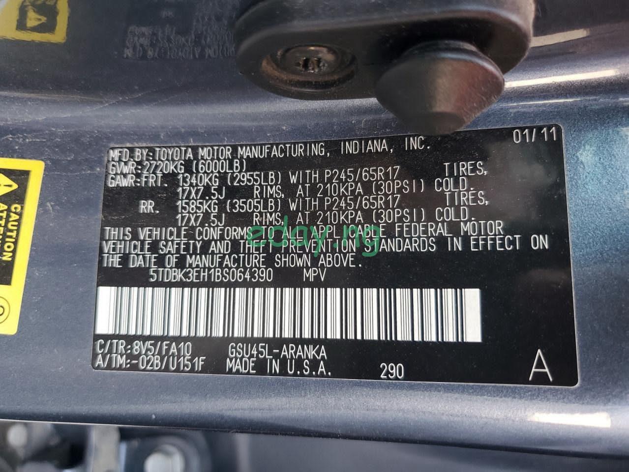 2011 Toyota Highlander (Foreign used) -Car in USA - Image 10